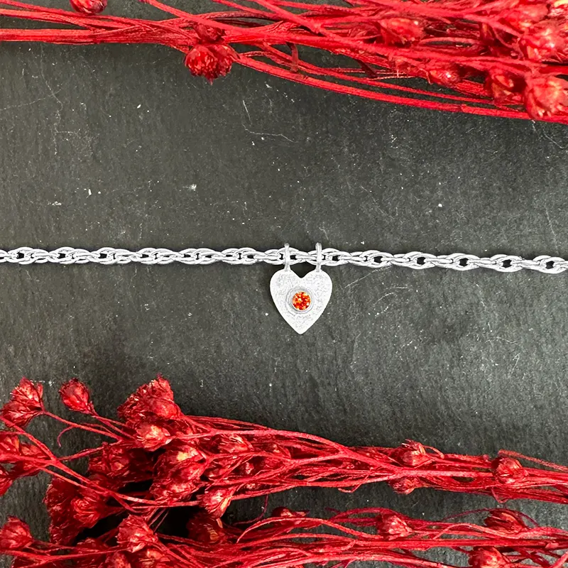 Sterling Silver Tiny Heart Blank